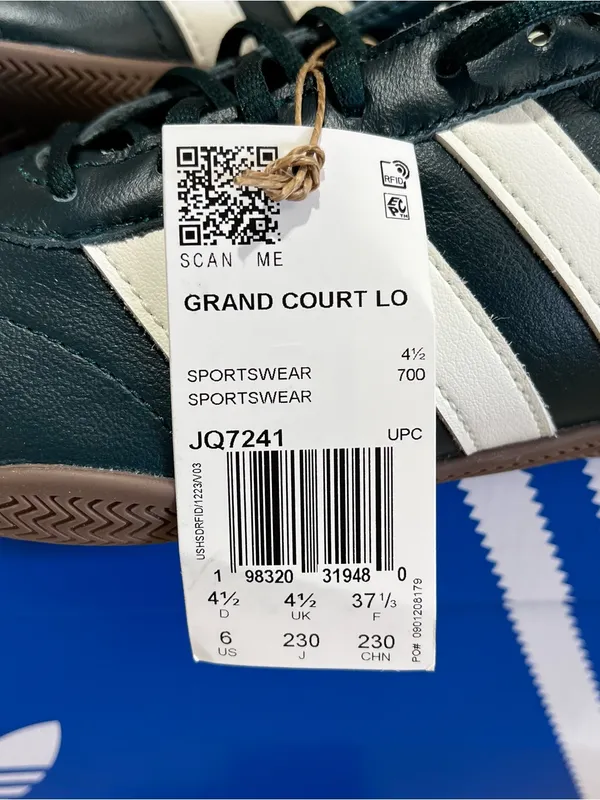 Adidas Grand Court LO AuroraIvy/Off White/AuroraIvy JQ7241 Women Size 6 NWT - Image 8
