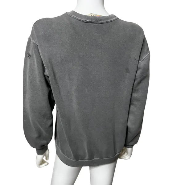 Vintage 90s Topico Bay Flying Panthers Airborne 407 Sweatshirt Gray Made in USA - Image 5