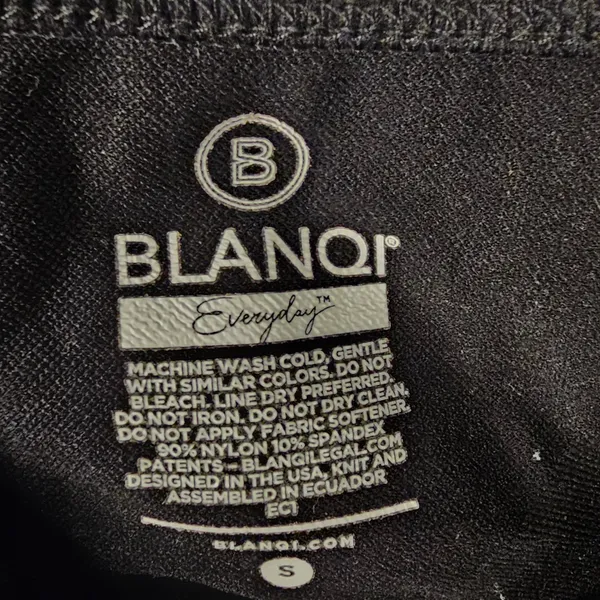 Blanqi Womens Black Belly Support‎ Maternity Tank Top Small - Image 4