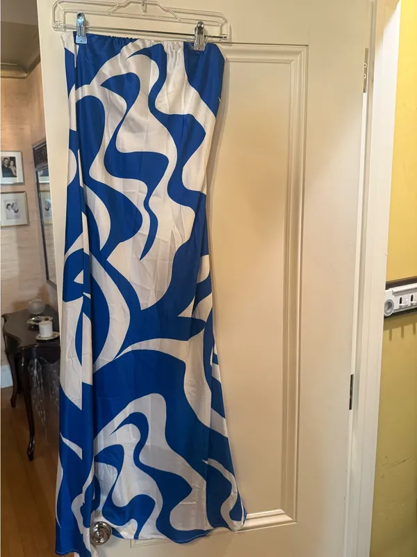SNDYS blue swirl dress - Image 4