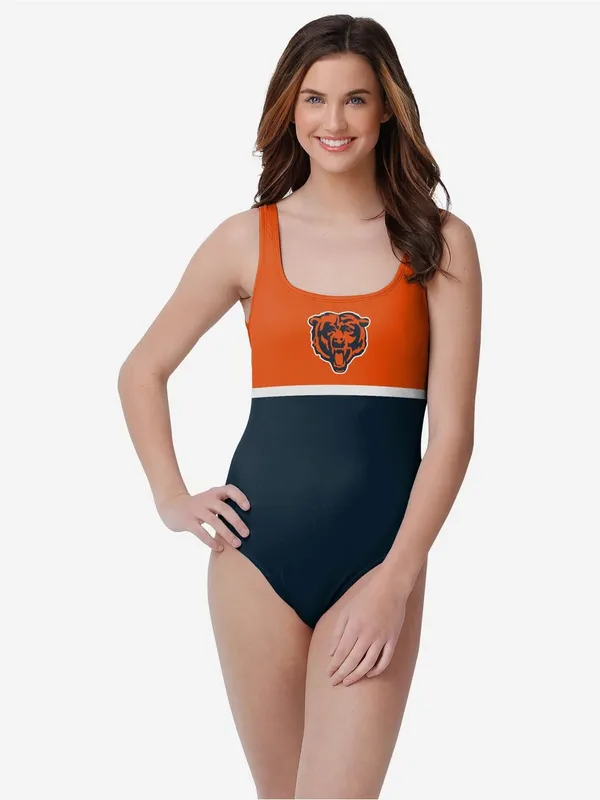 Chicago Bears FOCO Womens Beach Day One Piece Bathing Suit Women’s Size Double L - Image 6