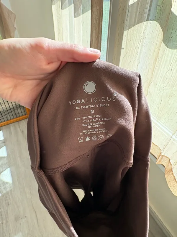 Brown Yogalicious Biker Shorts - Image 2