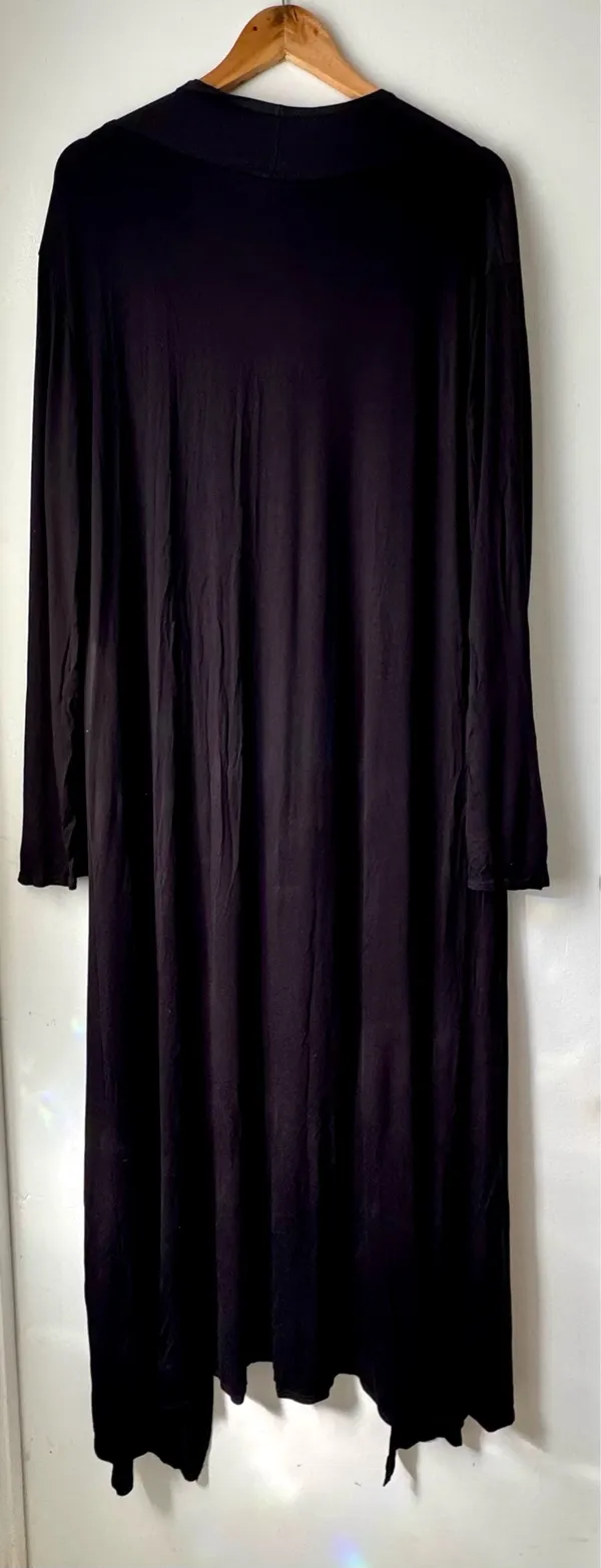 Black Duster/Cardigan, XL - Image 2