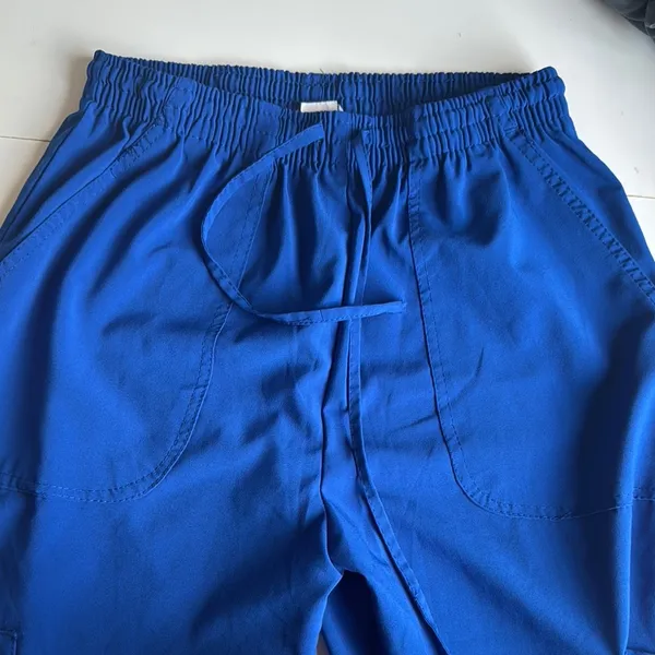 Vibrant Blue scrubs pants Size M - Image 5