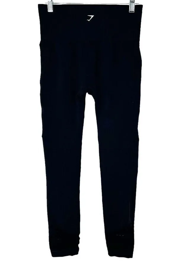 Gymshark Black Seamless Energy High Waist Leggings Size Medium - Image 4