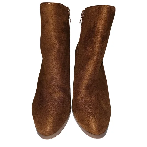 Dream Paris Brown Suede‎ Ankle Boots - Image 2