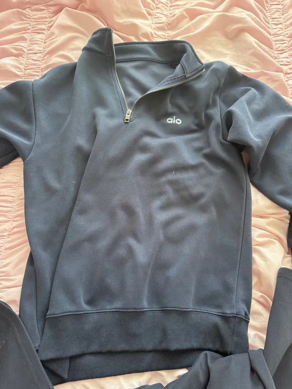 navy blue sweat set Size L - Image 2