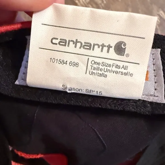 Y2K Carhartt Cadet Hat Cap Coral Pink Paris Hilton Bratz Grunge Military Style‎ - Image 9