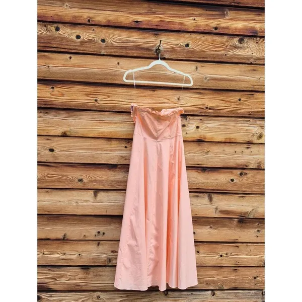 NWOT House of CB Clarabelle midi sundress in peach M - Image 9