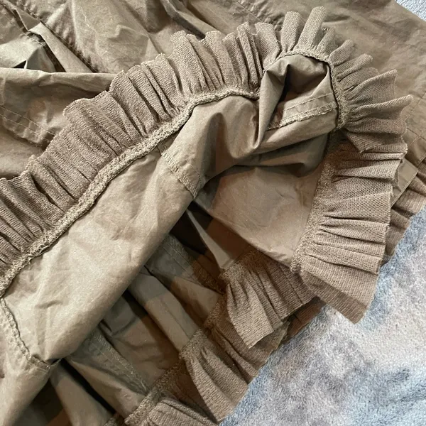 CAbi Brown Midi  Ruffle Skirt - Image 6