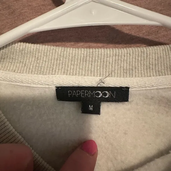 Cropped sweatshirt Gray Size M - Image 3
