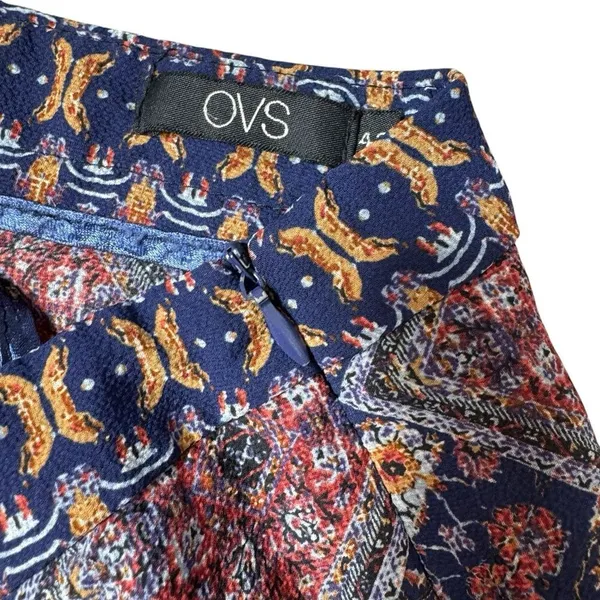 Y2K Semi Sheer Boho Pants Straight Leg EU 42 Paisley Fairy Beach Italy - 29x32.5 - Image 4