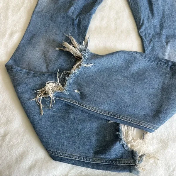 Zara Light Wash High Rise Flare Jeans Women's Size 4 - Image 14