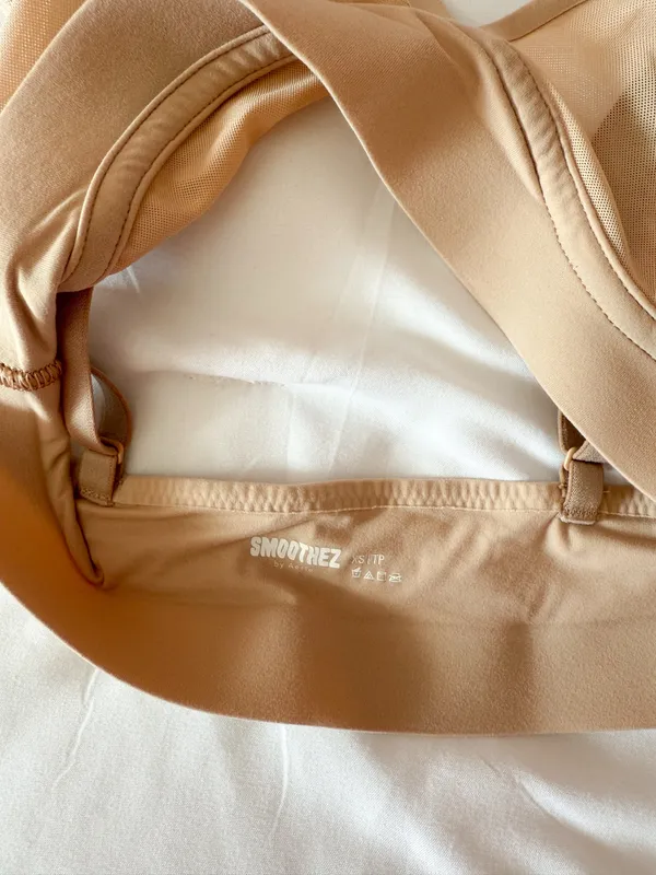 Aerie Smoothez Sand Unlined Mesh Bralette Size XS - Image 3