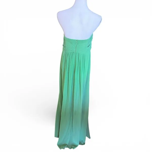 Womens Davids Bridal Style F15555 Petal Blush Chiffon Strapless Formal Dress 16 - Image 3