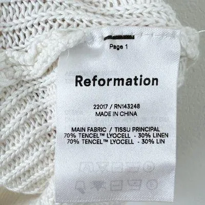 Reformation Lilac Linen Knit Top - Image 8