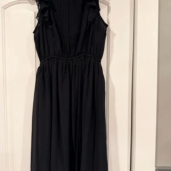 Abercrombie & Fitch Classic Black midi Dress medium‎ NWT - Image 7