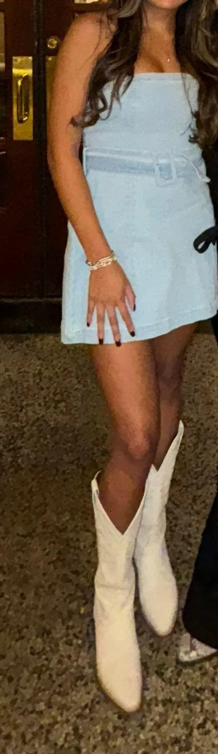 Amanda Uprichard Jean Dress - Image 4