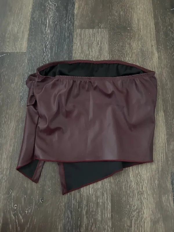leather crop top - Image 2
