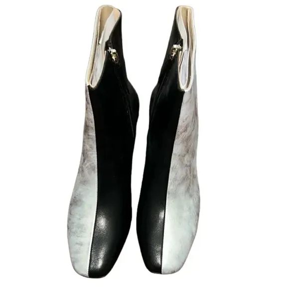 Oasis's Society Color Block Silver Black Anke Boots(Size 8.5) Silver - Image 6