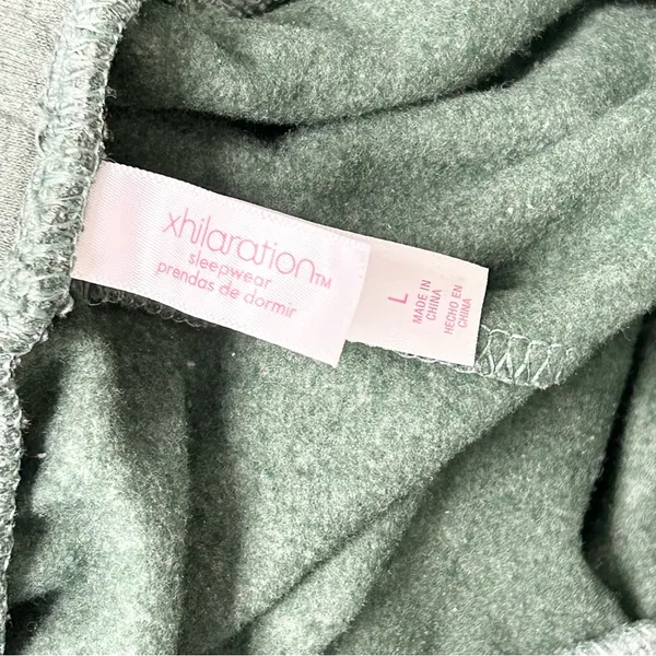 Xhilaration Green Jogger Pajama / Lounge Bottoms Large - Image 3