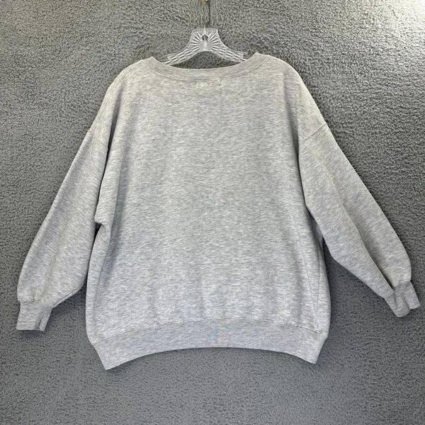 The Limited Vintage 90s Jeans Worldwide Crew Neck Sweatshirt Gray‎ Women's Large - Image 2