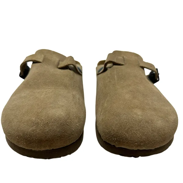 Naot Spring Clog‎ Taupe Suede Backless Tan Beige Size 41 US 10 10.5 - Image 3