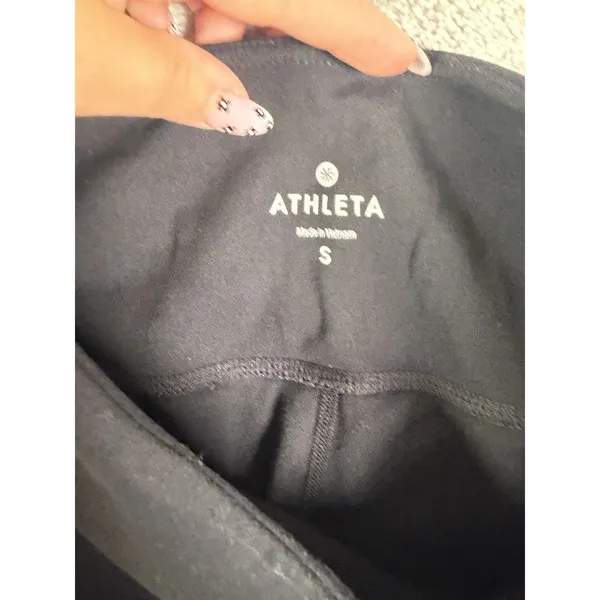 athleta black leggings s cropped capri - Image 4