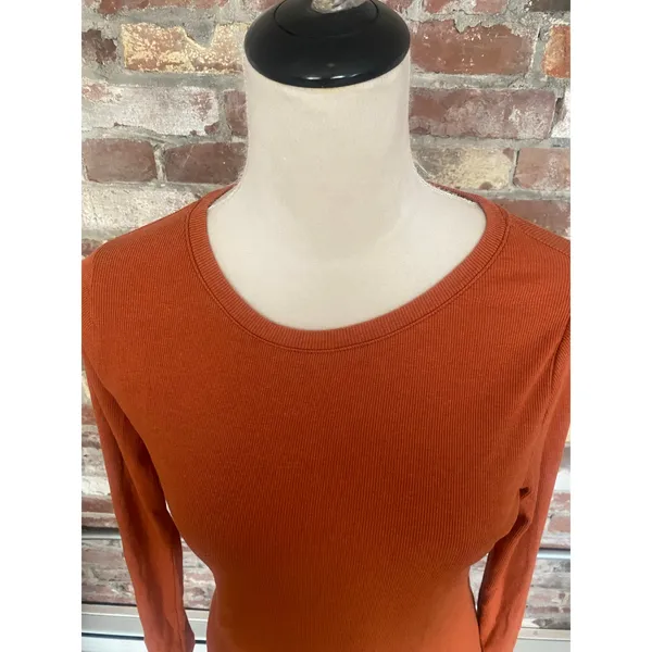 A New Day Long Sleeve Ribbed Crewneck Top (Size Small) - Image 2