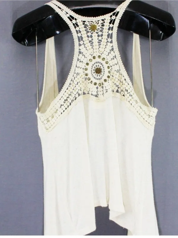 Pretty Good Boho Crochet Sweater Vest – Medium - Image 6