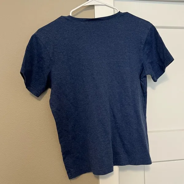 Talbots Blue Short Sleeve Tee Casual Cotton Blend - Image 3