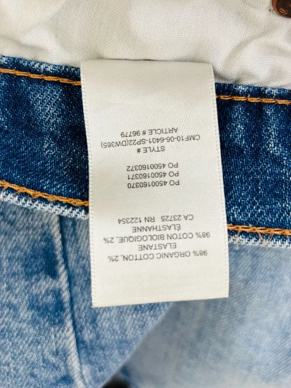 Aritzia Denim Forum 50s Arlo Mid Thigh Denim shorts. 28 - Image 5
