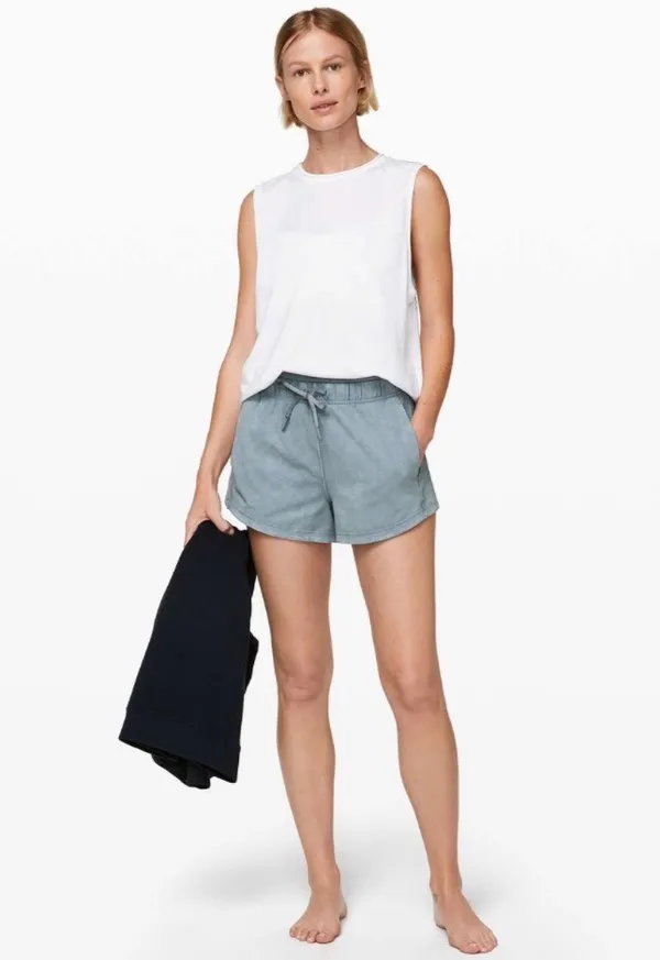 Lululemon Inner Glow Short 3" Washed Chambray 6 - Image 6