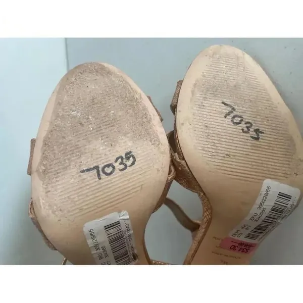 Women's Antonio‎ Melani Rose Gold Gwen’s Sandals Size 7M GUC! - Image 10