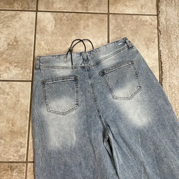 Habitual Womens Wide Leg High Rise Light Wash Denim Jeans Size 8/29 NEW boho - Image 8