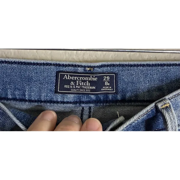 Abercrombie & Fitch Womens‎ 29/8R Flare Jeans Blue High Rise Medium Wash Preppy - Image 3