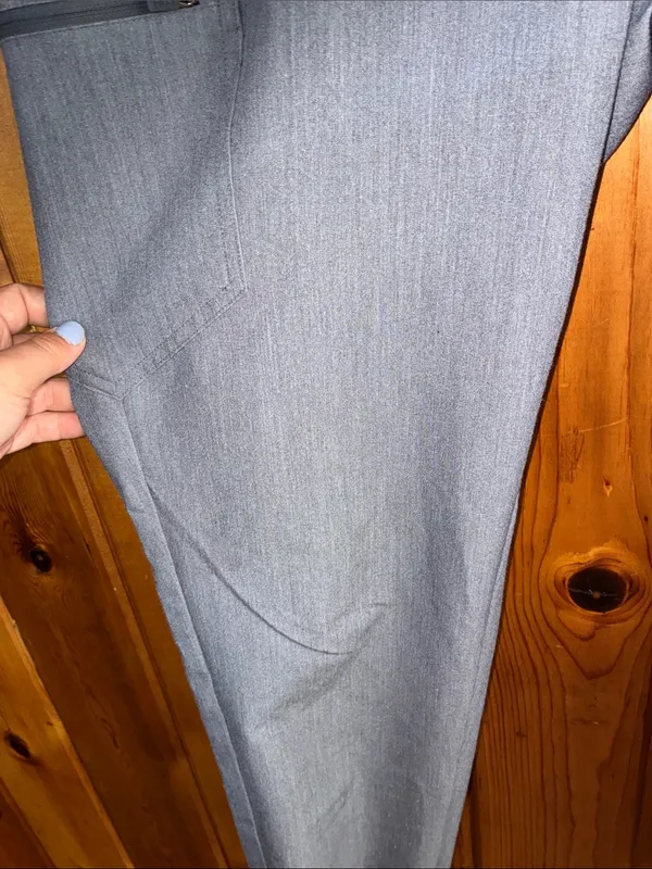 Women’s fig Gray Jogger Pants with Teal Drawstring size XL/T nurse scrubs - Image 6