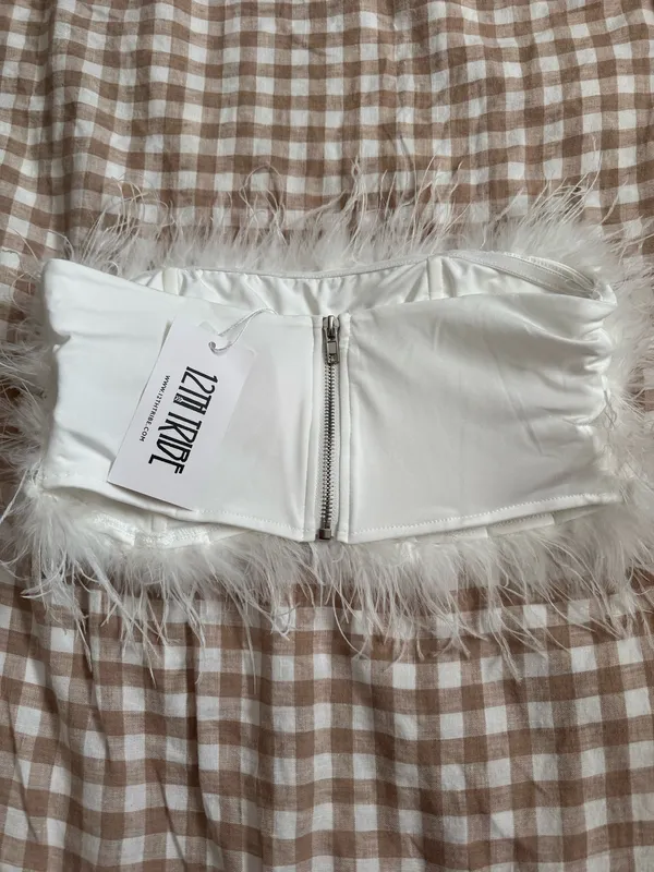 12th Tribe Feather White Top - Image 2