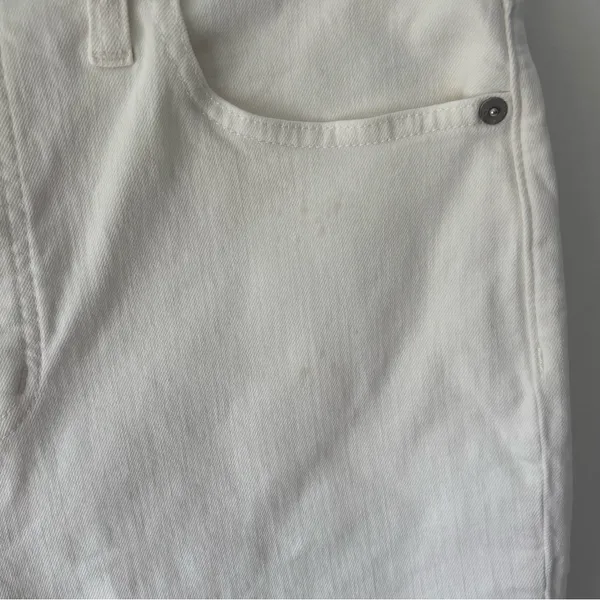 Madewell White The Perfect Vintage Jean Straight Leg High Waist Travel Beach - Image 3