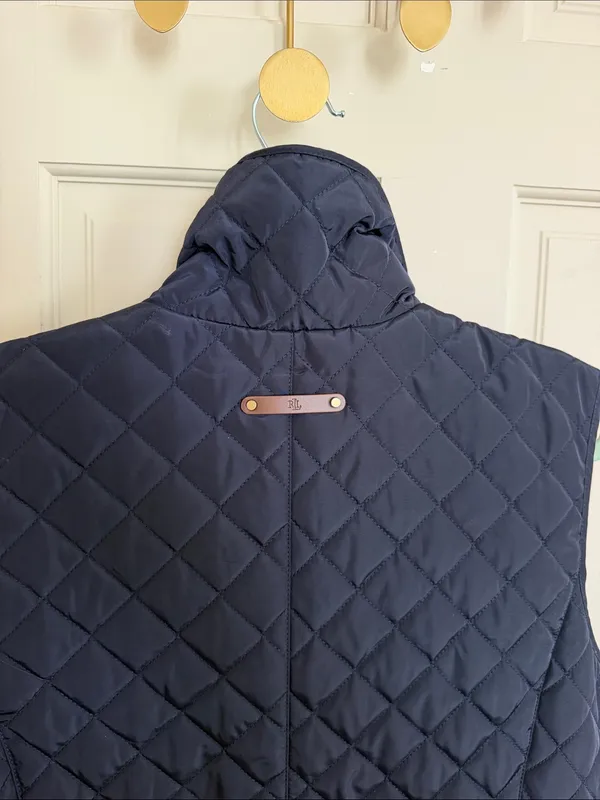 Lauren Ralph Lauren Navy Quilted Vest in Size Large - Image 5