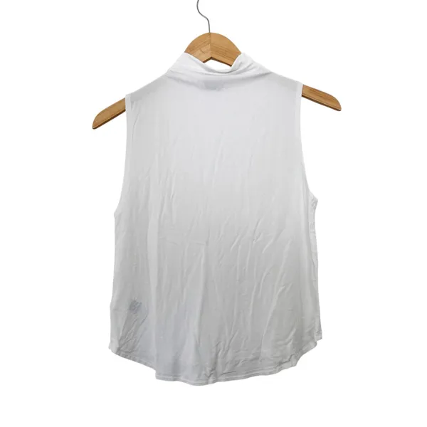 Babaton White Mock Neck Tank Top Sz XS - Image 6
