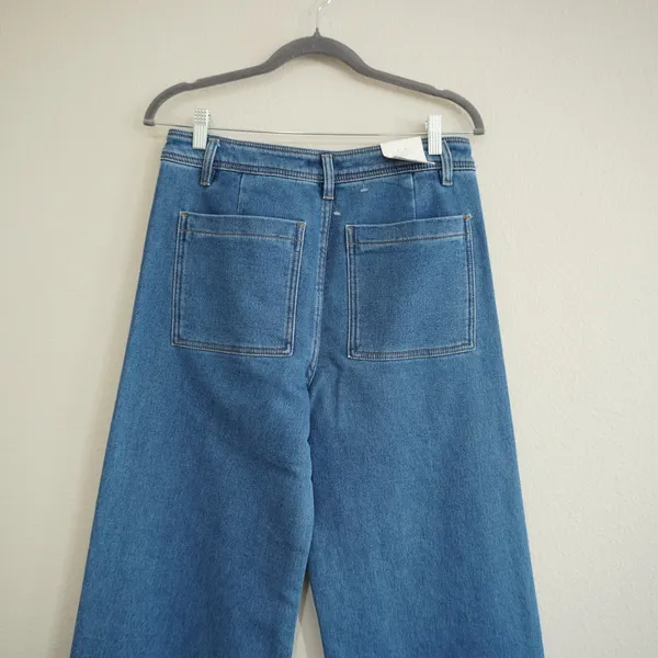 Z SUPPLY Rilynn Wide Leg Trouser Jeans Medium Wash High Waist Denim Size‎ 28 NEW - Image 8