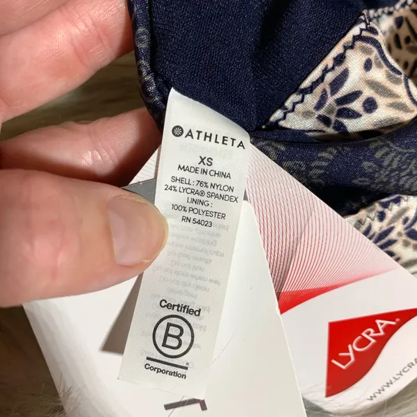 🖤 ATHLETA Aqualuxe Batik Bikini Top‎ - Image 8