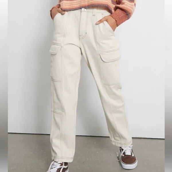 PacSun elastic waist utility cargo jeans size M - Image 10