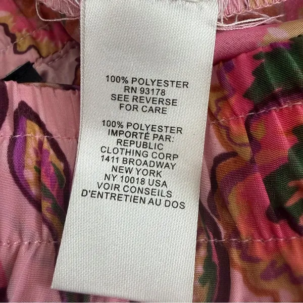NWT Tahari Drawstring Waist Wide Leg Pants In Princess Floral Size Medium - Image 10