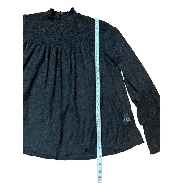 Anthropologie Deletta Amanna Lace Top‎ Sz XS black - Image 12