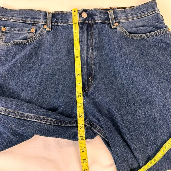 Levi's 550 Men's Jeans Size 38/30 Medium Blue Wash Straight Leg Cotton Classic - Image 5