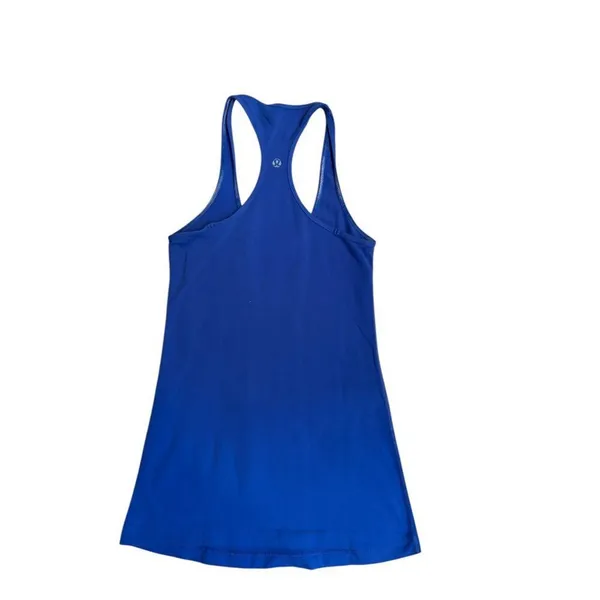 Lululemon sz 2 Racerback Blue Tank Top Womens Activewear fair condition - Image 4