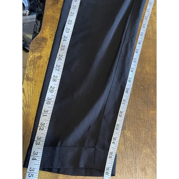 Loft Womens Pants Sz 00 Marisa Pleated Ankle Mid Rise Trousers Cuffed Office - Image 14