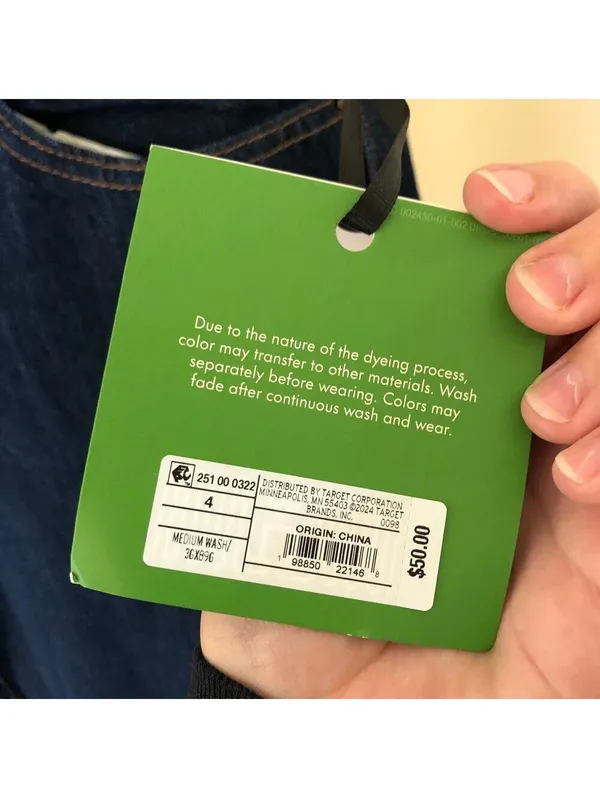 Kate Spade X Target NWT High Rise Straight Leg Wide Cuff Size 4 - Image 7